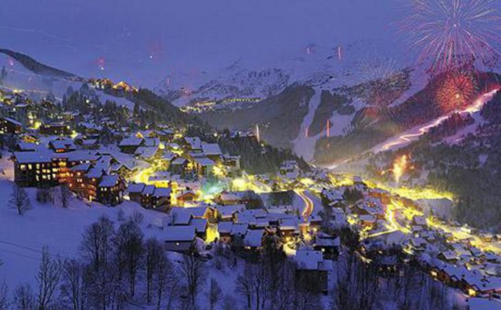 Meribel Ski Resort Fireworks